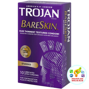 Trojan Studded BareSkin condom