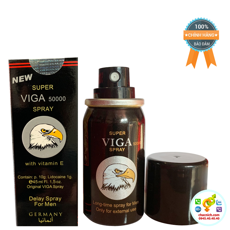 Chai xịt chống xuất tinh sớm hiệu quả cho nam Viga 50000 (45ml) hàng chính hãng