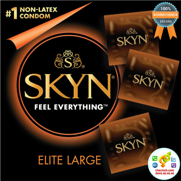 bao cao su non latex LifeStyles Skyn Elite Large Condoms