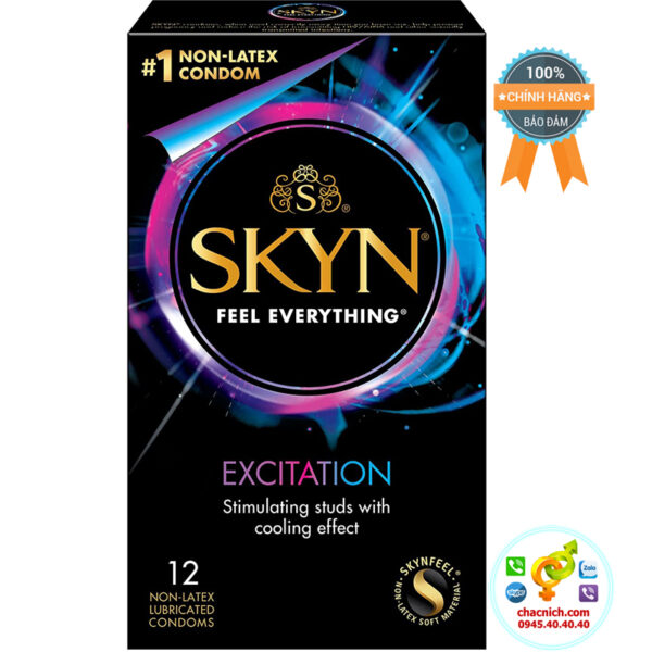 Lifestyle SKYN Excitation Non-Latex Lubricated Condoms, 12 Count