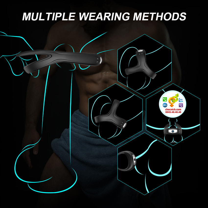 vong-cockring-3-lo-co-rung-danh-cho-gay-4 Vòng đeo dương vật cao cấp 10 chức năng rung CHEVEN 3 in 1