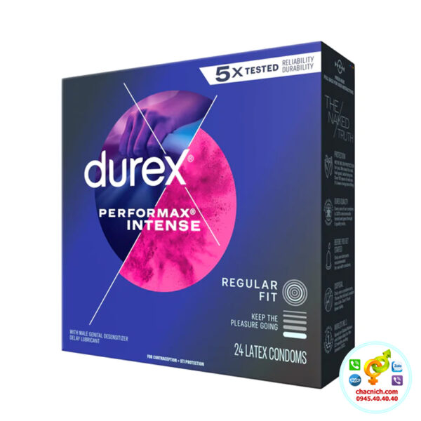 shop bao cao cao su Durex Performax Intense 5X chính hãng