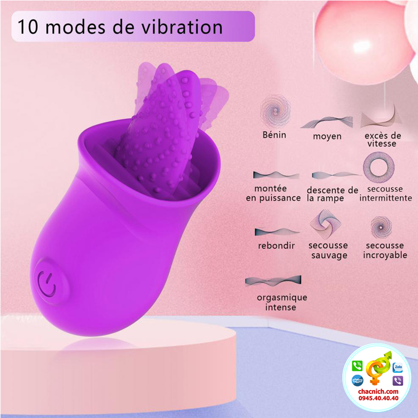 lưỡi liếm 10 chế độ