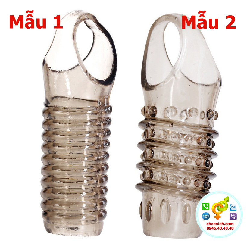 bao cao su đôn dên hở phần đầu có dây đeo qua trứng