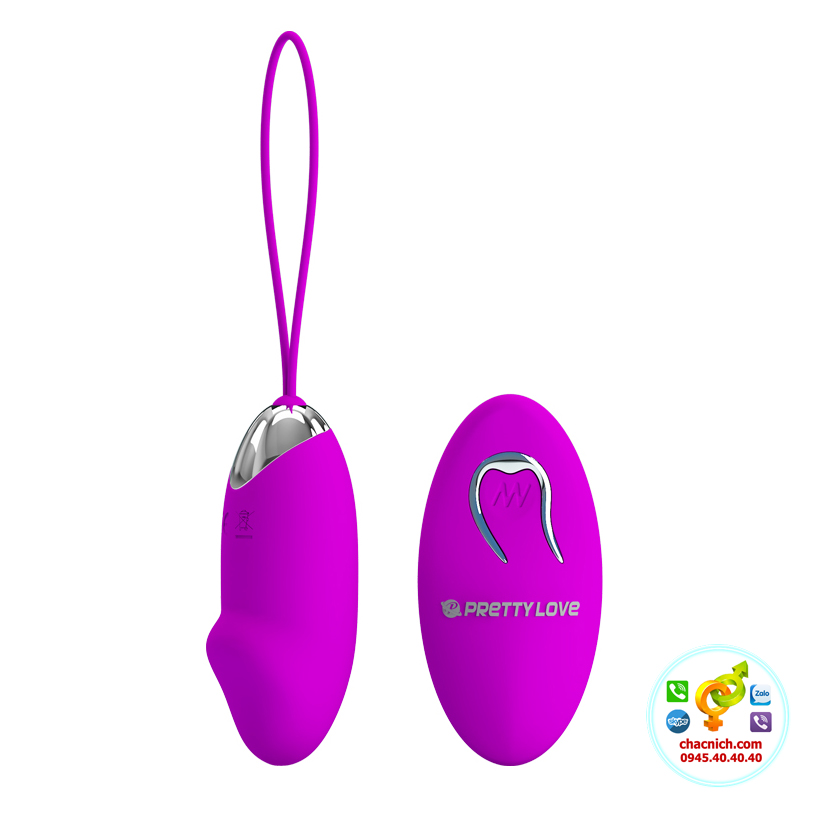 trứng rung tình yêu silicone không dầy màu hồng tím