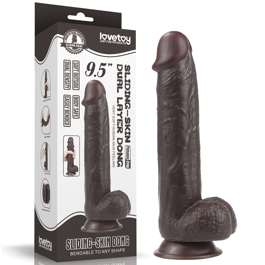 dương vật giả silicone màu đen