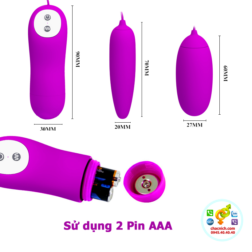 trứng rung 2 trứng cao cấp có nhiều chế độ rung khác nhau giúp bạn đời thích mê