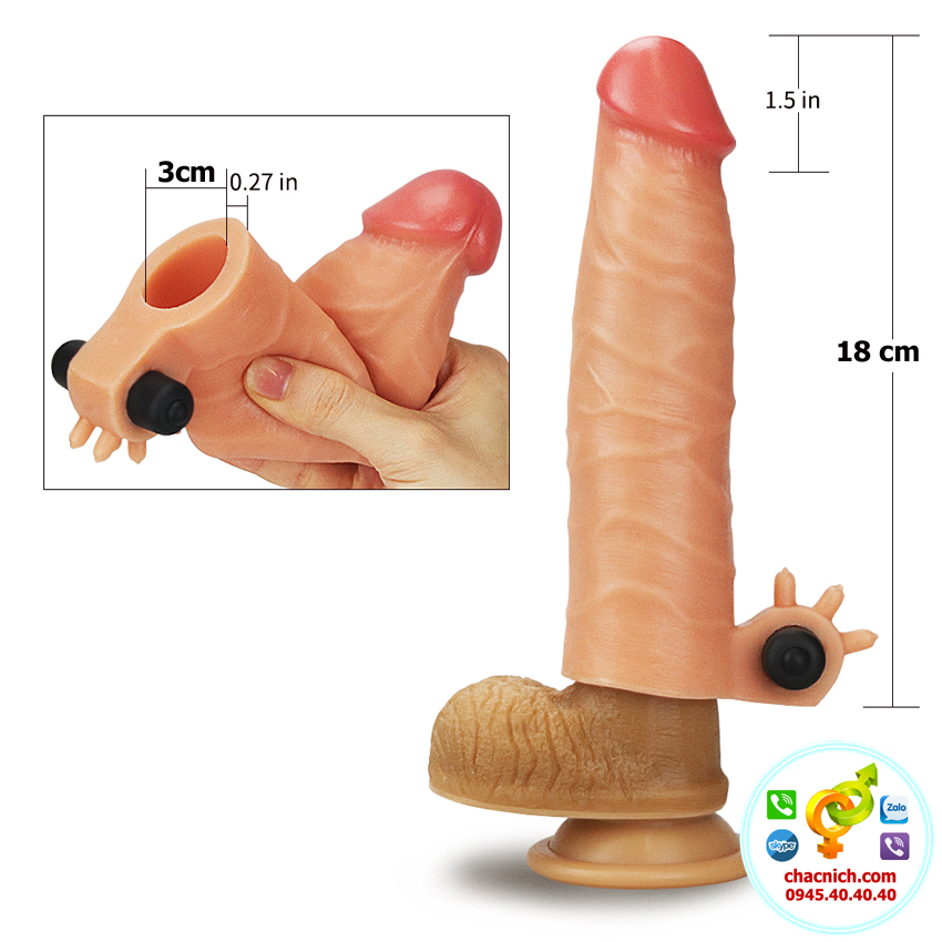 Bao đôn zên cao cấp Revolutionary Silicone LV-414100 giúp đàn ông có kích thước to và dài hơn