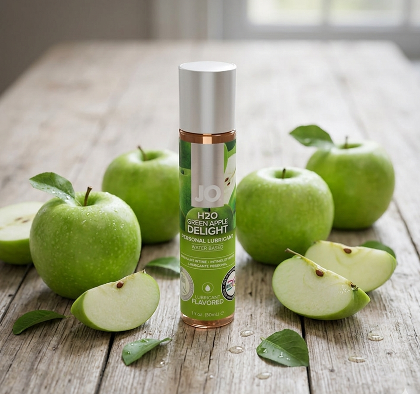 gel boi tron 2in1 jo green apple chất bôi trơn hương vị táo xanh
