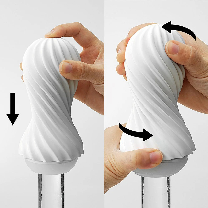 coc Tenga - Flex Silky white-2 cách dùng cốc thủ dâm